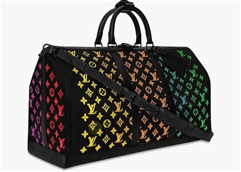 louis vuitton keepall monogram fiber optic 50 fw19 black|keepall monogram 50 black.